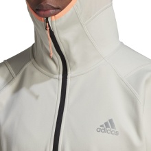 adidas Laufpullover Half-Zip X-City Cold.Rdy aluminiumgrau Damen